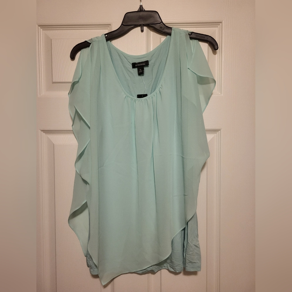 B-Design - Aqua Sleeveless Blouse